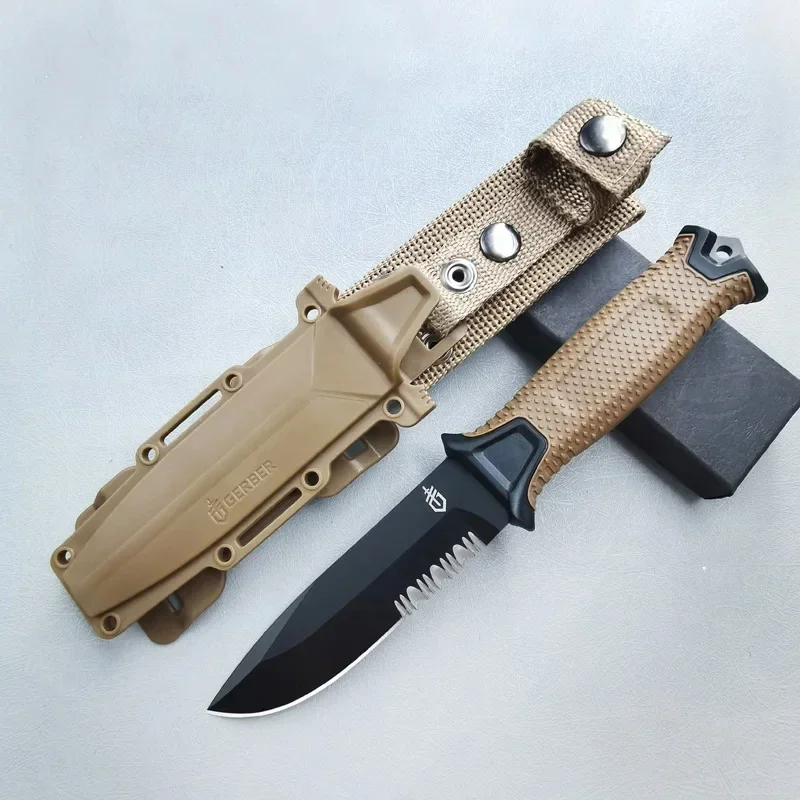 Survival Knife Full Tang - Outdoor-zakmes Multifunctioneel kampeermes met hoge hardheid